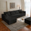 Canapé modulaire 133,86 po avec 1 repose-pieds Cloud, canapé rembourré moderne, canapé en U confortable pour le salon, canapé d'angle à assise profonde, aucun assemblage requis-713078442