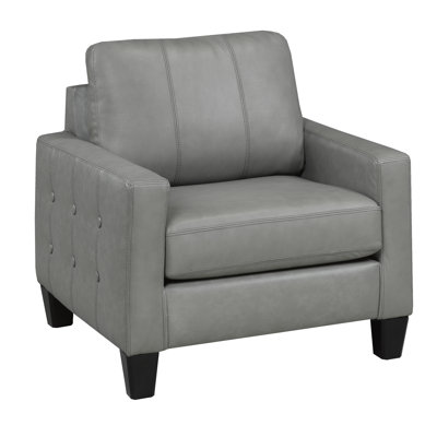 Fauteuil en cuir fleur 31 po Eilish