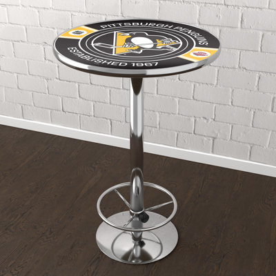 Table de bar avec repose-pieds Pittsburgh Penguins