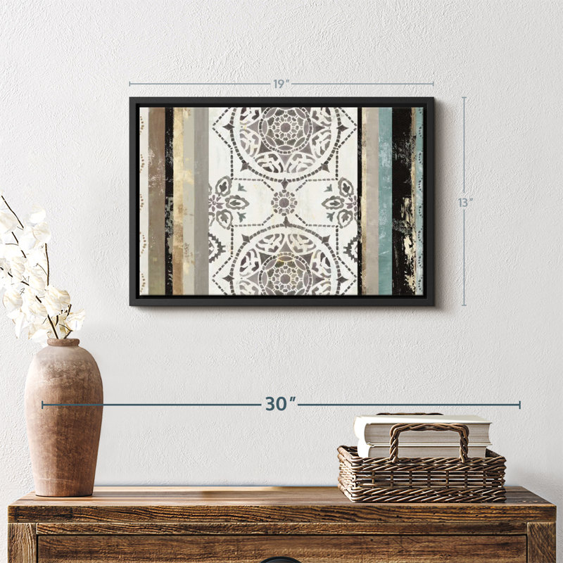 «Modernized I Wall Art», H 13 po x l 19 po