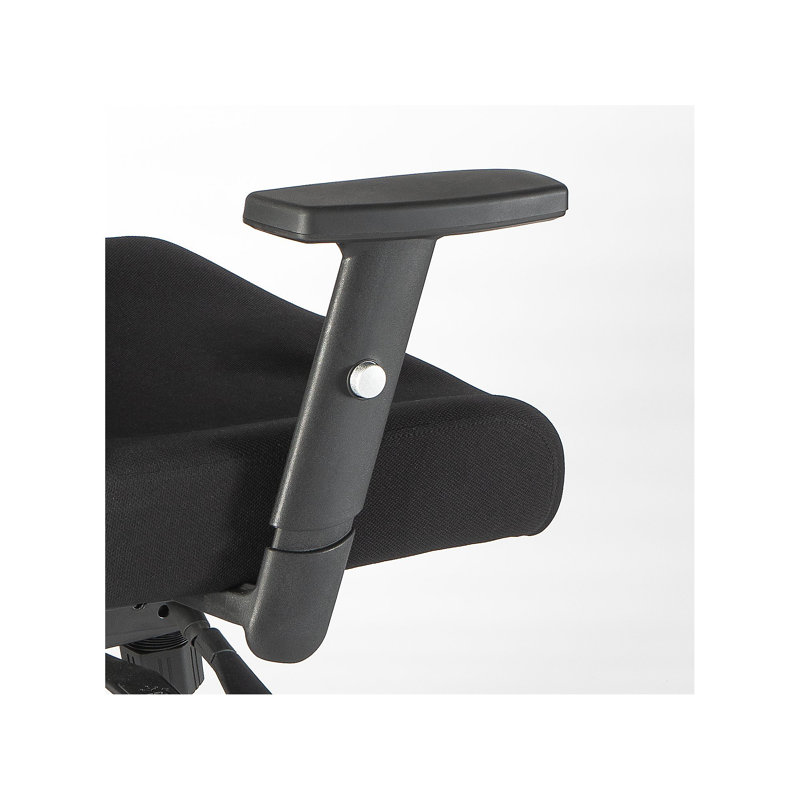 Ensemble de bureau rectangulaire 3 pièces avec fauteuil Move 60 Series, Gris orage / thermolaqué noir