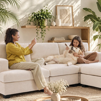 Pouf rectangulaire rembourré