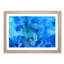Blue Dahlia Flower in Abstract - Picture Frame Graphic Art Print-55687209-55687211
