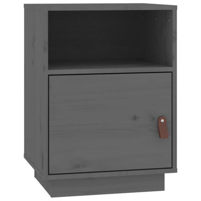 Klaz 40cm W Solid Wood Bedside Table