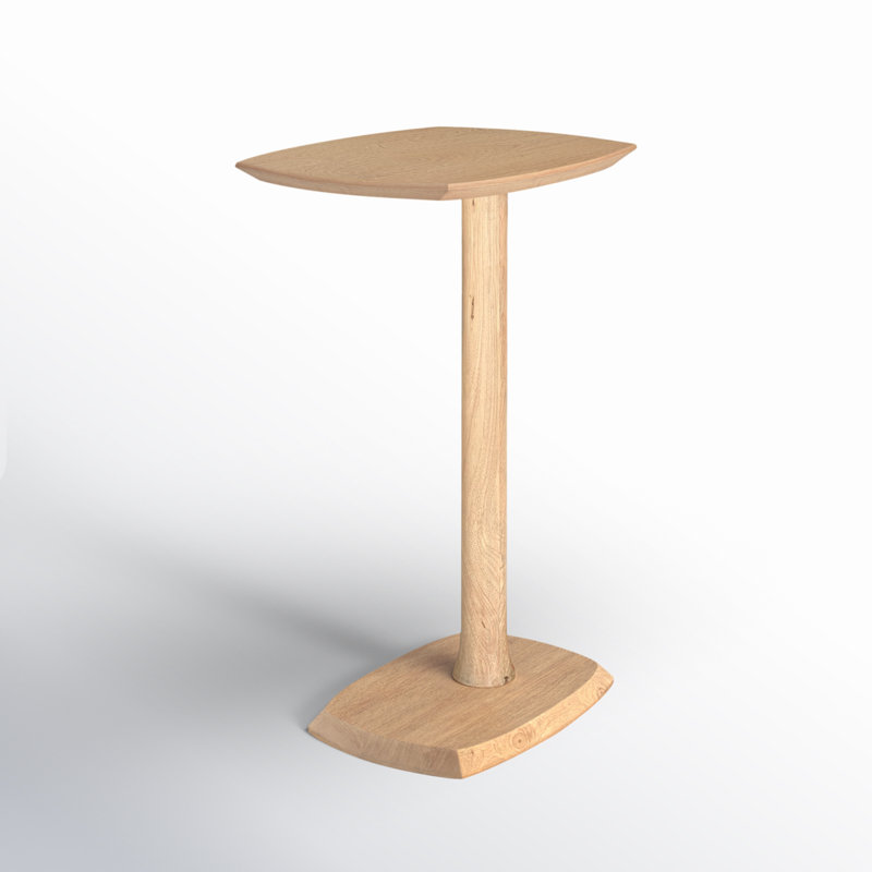 Table de bout en bois massif Hannabel, Blond naturel