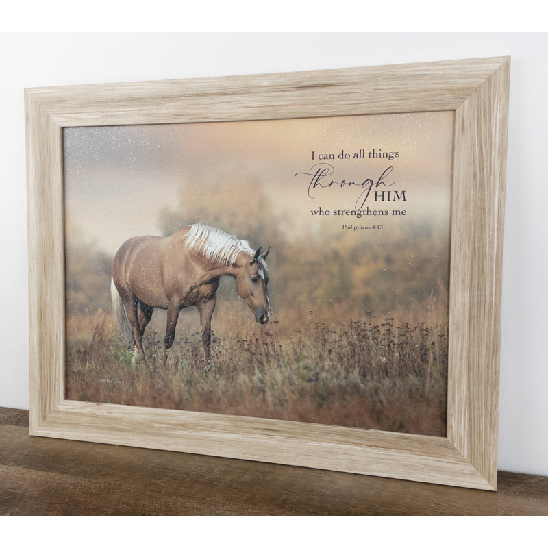 I Can Do All Things Through Christ Philippians 4: 13 Cheval de l'Ouest