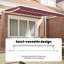 VidaXL Polyester Cover Retractable Patio Awning-125829377-125829383