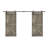 Calhome 84 in. H Barn Door with Barn Door Hardware-53905930-53905934
