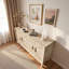 Buffet avec porte symétrique Sunburst et tablettes réglables-948653120