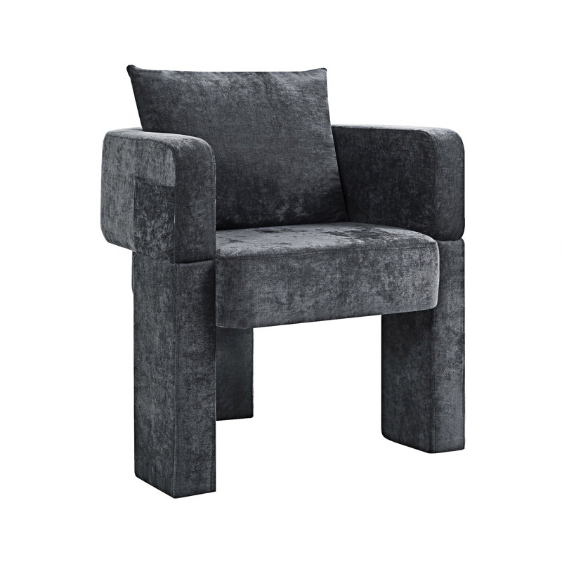 Fauteuil d'appoint simple, Gris