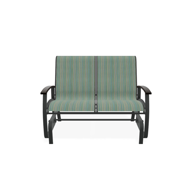 Belle Isle Outdoor Glider, Night, Kona P10, Textured Graphite