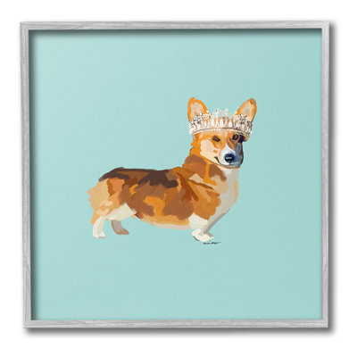 Royal Corgi avec couronne, estampe numérique par Amelia Noyes