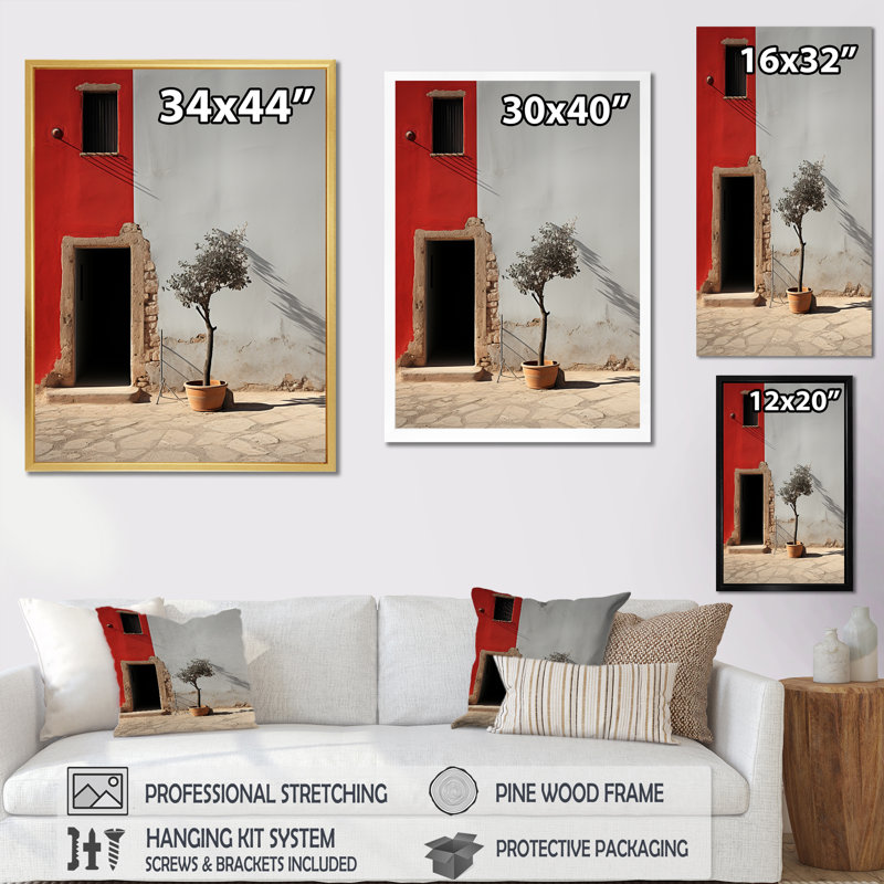 " Tree Lined Dreams IV ", Gold Floater Framed, 44" H x 34" W x 1.5" D