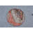 Vintage Handmade Turkish Round Rug with Vibrant Floral Pattern Perfect for Entryways Brown/Red