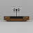 Rustic Modern TV Stand With Storage Cabinets And Open Shelves, Compatible With Tvs Up To 85 Inches