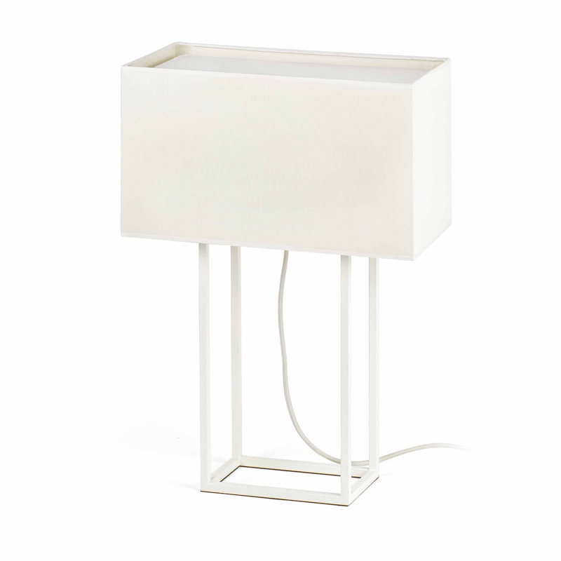 Hefley Metal USB Table Lamp, White