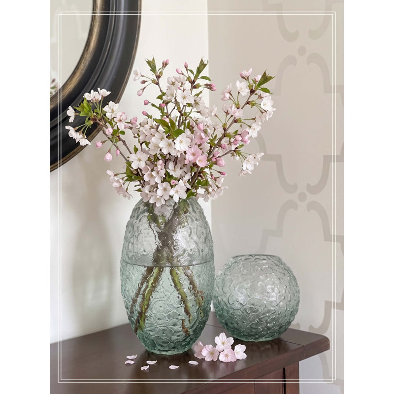 Structure de vase en verre D7.9x13.4 "H