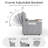 46'' Folding Pull Out Sleeper Sofa,Small Convertible Sofa Bed with Side Table & Side USB Port-96889441