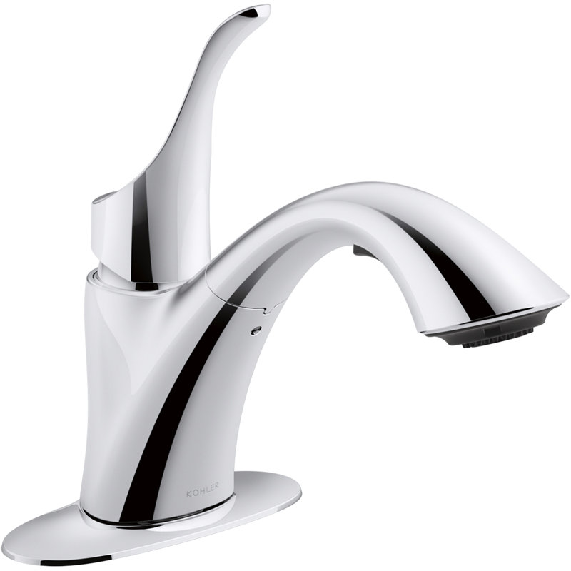 Robinet de buanderie coulissant avec tête de jet à deux fonctions Simplice, Chrome poli