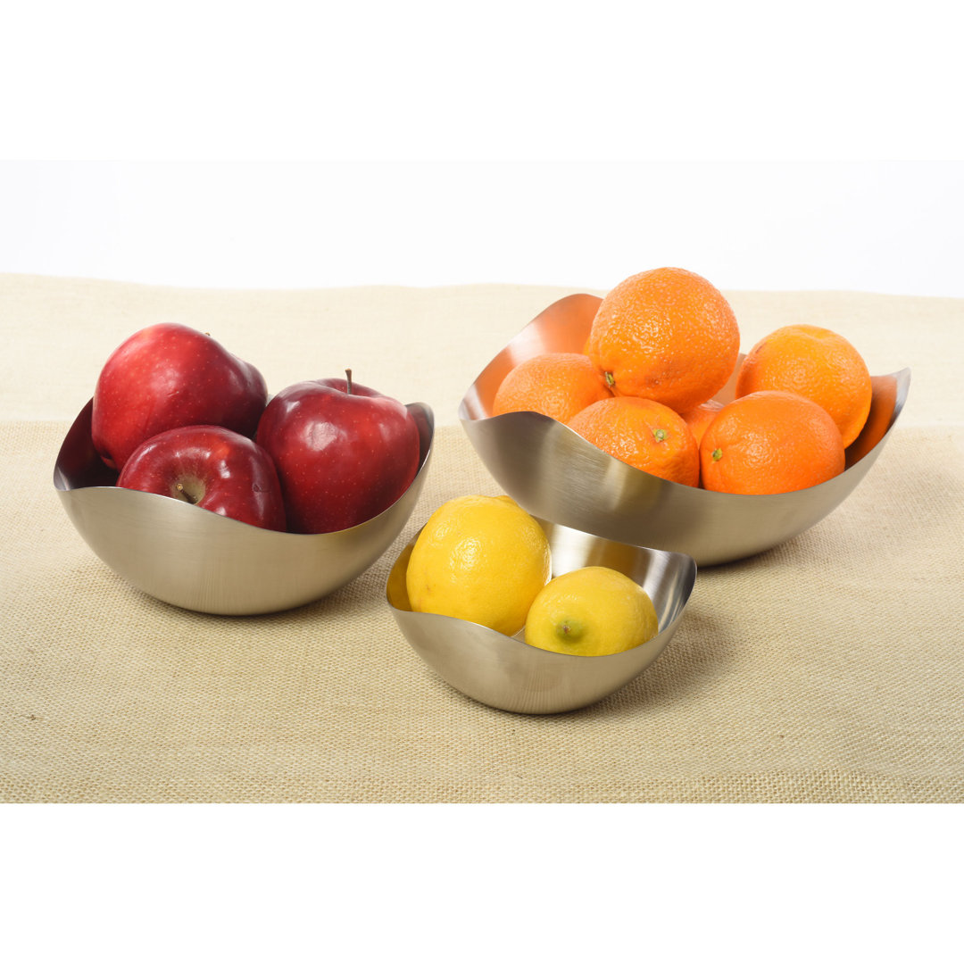 Cranleigh 3 Piece Wave Cereal Bowl Set Ivy Bronx