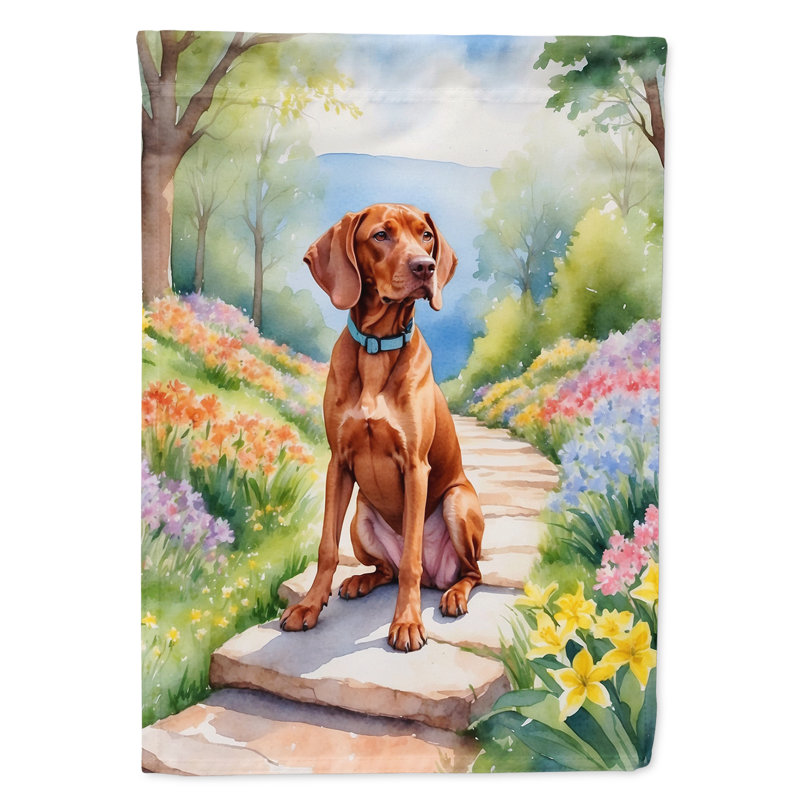 Drapeau de jardin double en polyester H 15,5 po x l 11,25 po