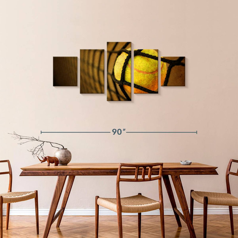 Vintage Tennis, 34" H x 74" W