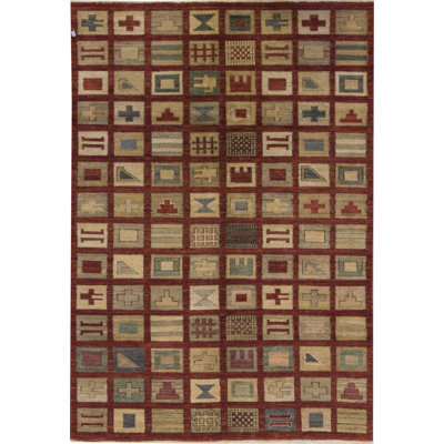 Hand-Knotted High-Quality Brown and Taupe Area Rug