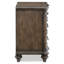 Table de chevet en bois au fini chêne brun - Structure stable et robuste pour 3 éléments décoratifs classiques de chambre à coucher