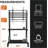 Adjustable Mobile TV Stand With Wheels For 32-75 Inch Flat Screens, Sturdy Rolling Floor TV Cart With 2-Tier Shelves, Supports Up To 150 Lbs For Indoor And Outdoor Use