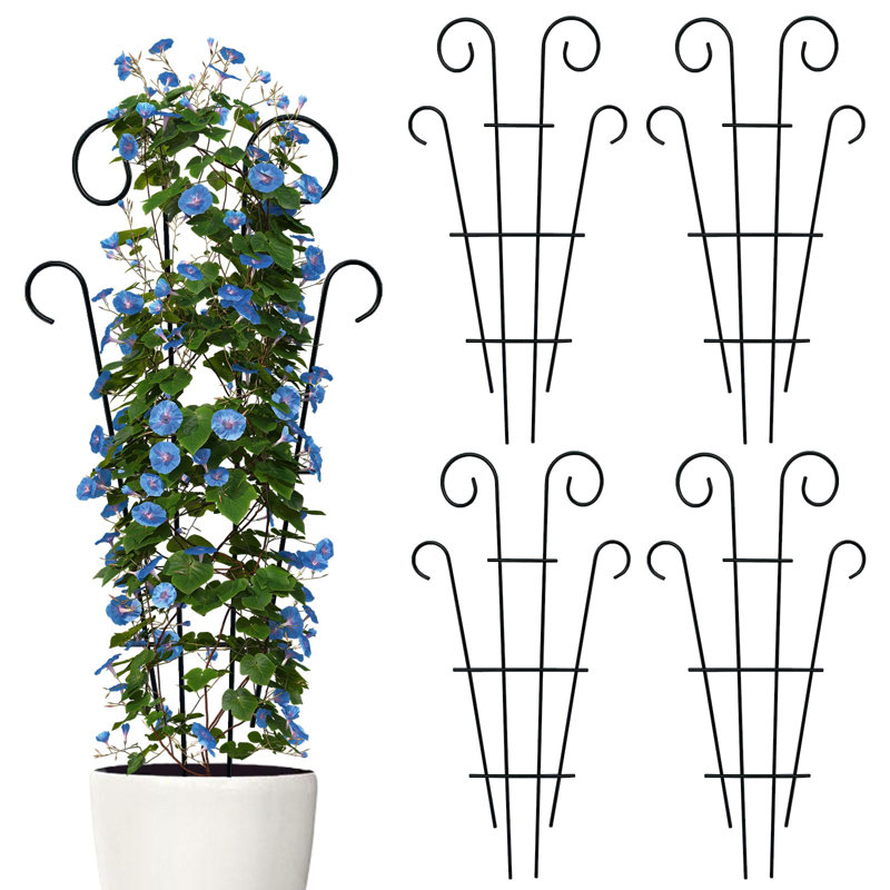 109cm H x 43cm W Metal Fan Trellis