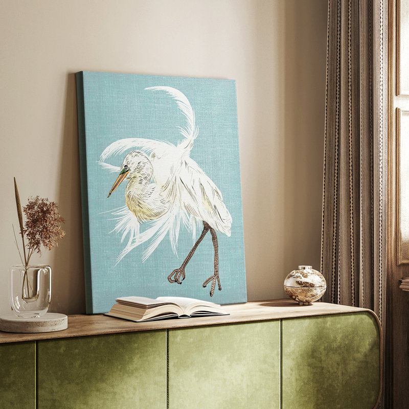 Heron Plumage IV - galerie Cavas sur mesure, H 36 po x l 24 po
