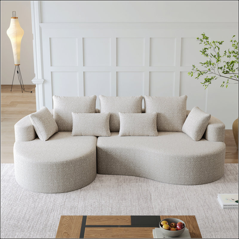 Canapé modulaire surdimensionné Modern, Orienté à gauche (vu de face), Chenille noir