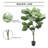 48'' Faux Fiddle Leaf Fig Tree - Artificial Plant in Pot