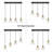 4 - Light Kitchen Island Linear Pendant Light