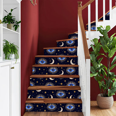 Peel and Stick Wallpaper Contact Paper seamless Repeating for fabric Mystic esoteric magic sorcery Self Adhesive and Removable 24in x 118in(60x300cm)