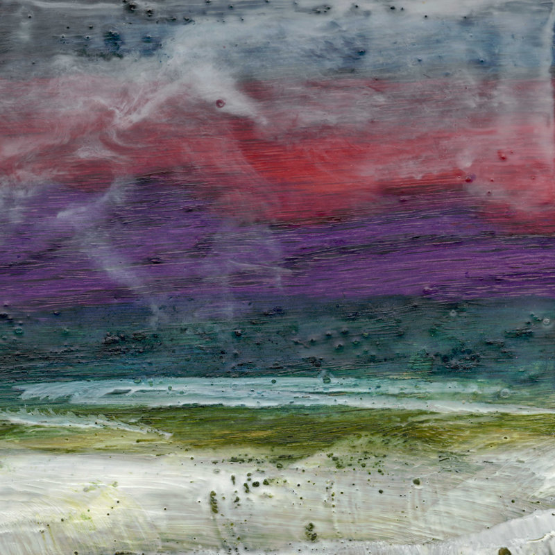 Ciel rouge la nuit II, H 36 po x l 36 po x P 1,25 po