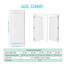 Ensemble de porte de garde-manger à panneau simple blanc Prehung Compatible avec cadre et charnières argentées-131505696-131505700