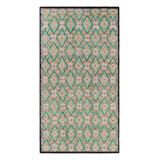 Rug & Kilim’S Moroccan Style Rug In Beige With Blue Geometric Diamond Patterns