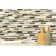 Madison Avenue Random Sized Metal Mosaic Tile in Beige