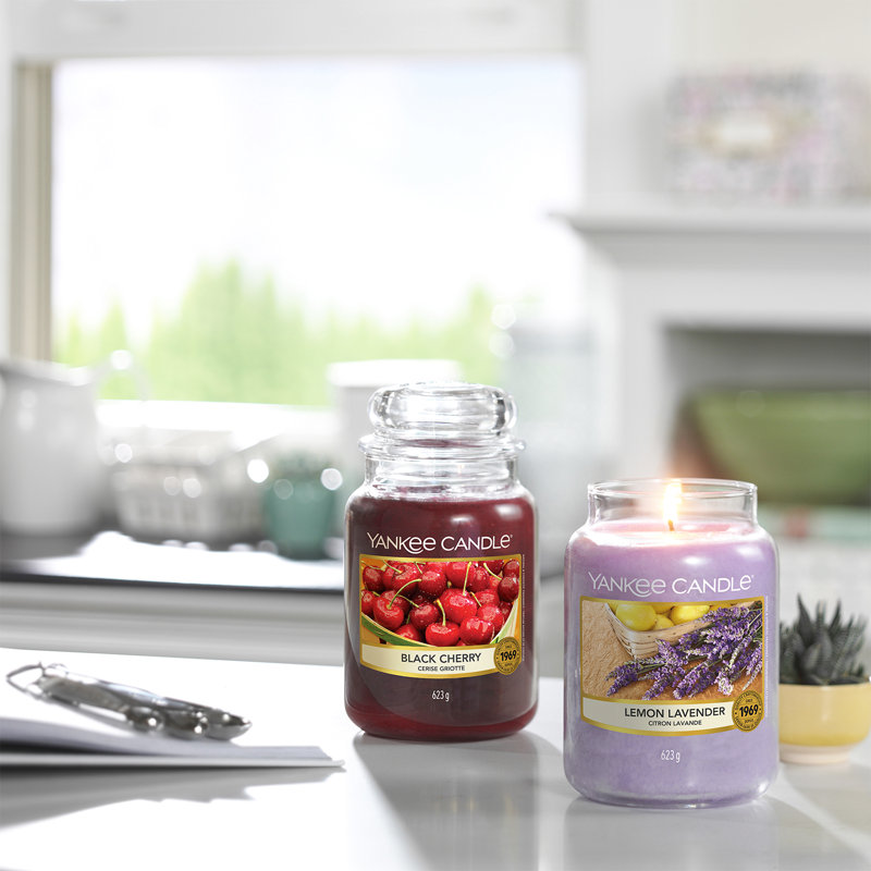 Black Cherry Scented Jar Candle
