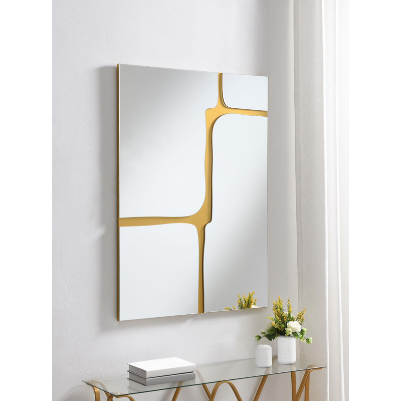 Miroir mural 32 po x 47 po Kintsugi