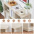 9 Cube Storage Book Shelf, 41" Tall Organizer Bookcase With Curved Edge, Wood Floor Standing 3-Tier Cubby Bookshelf With Base, Vintage Display Book Case For Bedroom, Office-161570690-160441336