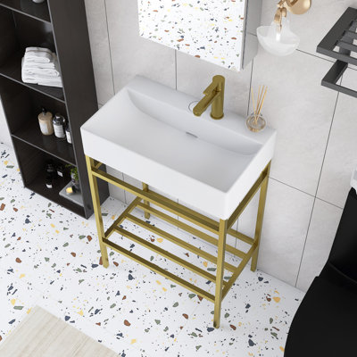 Meuble-lavabo 24 po avec lavabo en céramique
