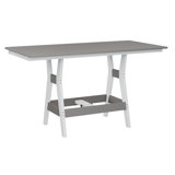 Berlin Gardens Harbor Regular Top With White Base Rectangular Bar Table