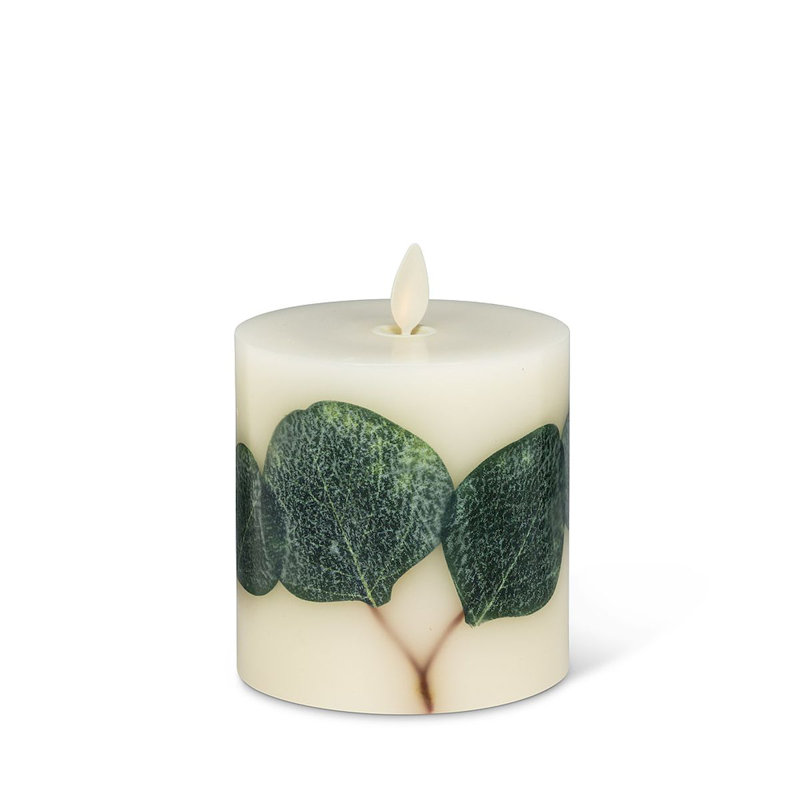 Unscented Flameless Candle with Plastic Holder, 4.5" H x 3" W x 3" D