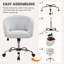 Swivel Office Task Chair with Adjustable Height and Padded Cushion-1653741577