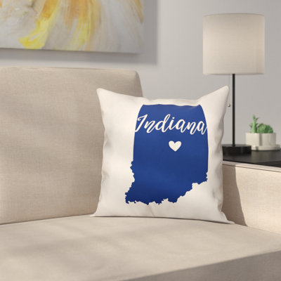 Indiana Pride Throw Pillow