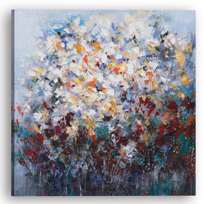 Fleurs colorées - reproduction d'art sur toile tendue