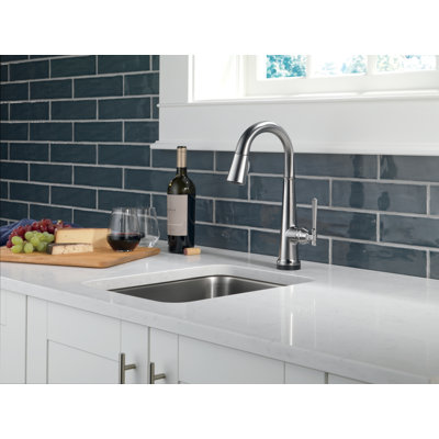 Emmeline Pull Down Touch Single Handle Kitchen Faucet With Accessories