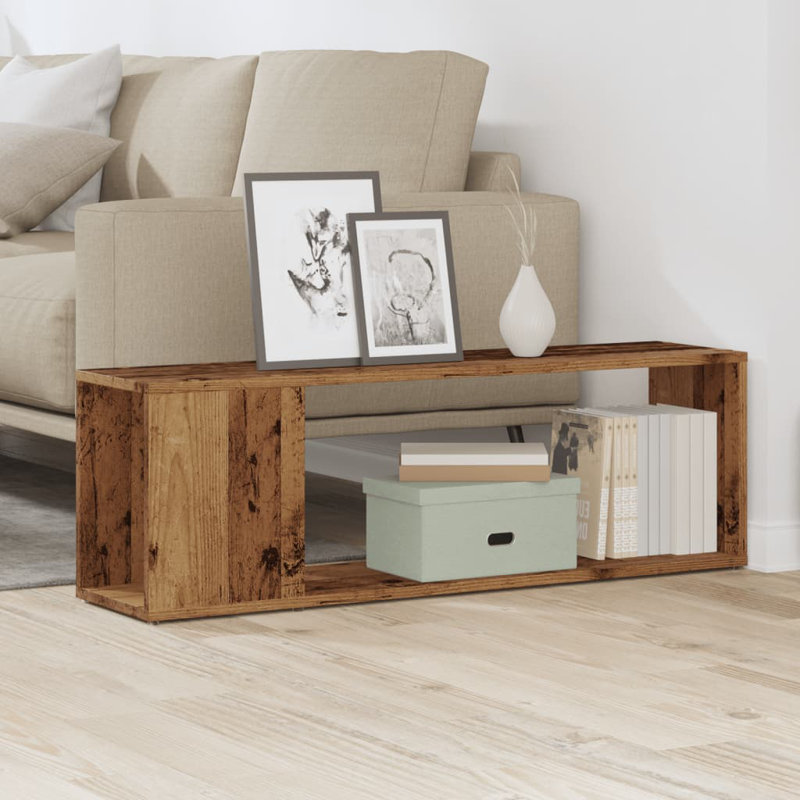 Azeeza Unfinished TV Stand, Old Wood